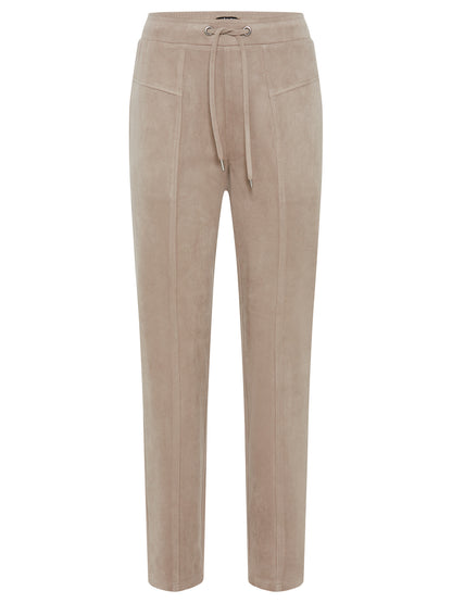 Olsen - Beige Faux Suede Pant