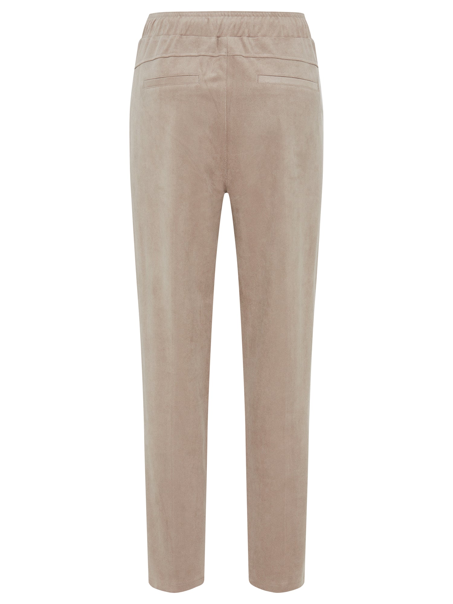 Olsen - Beige Faux Suede Pant