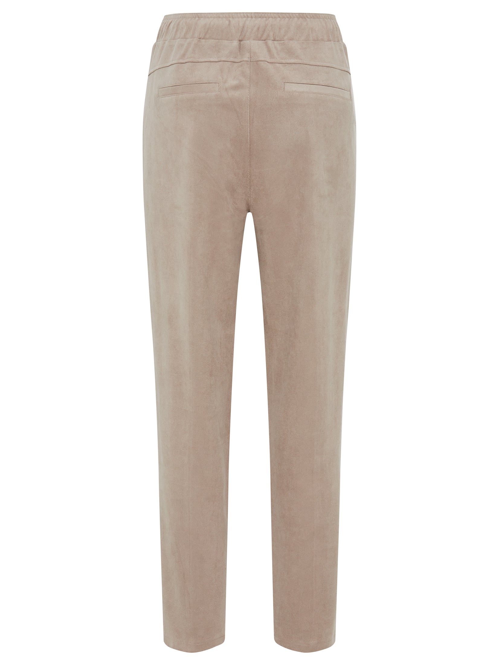 Olsen - Beige Faux Suede Pant