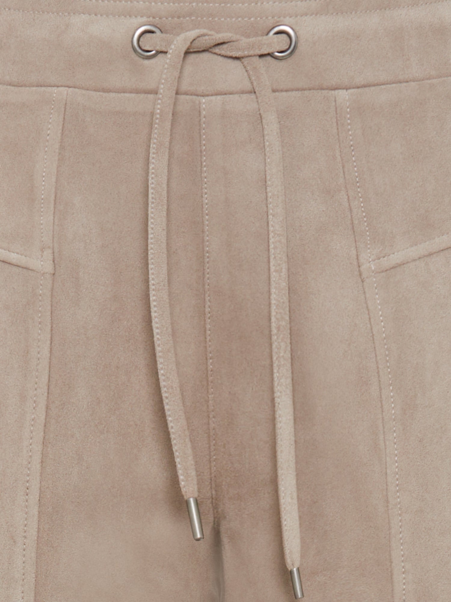 Olsen - Beige Faux Suede Pant