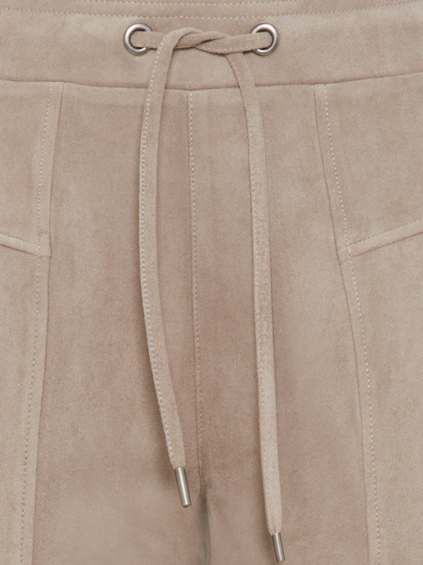 Olsen - Beige Faux Suede Pant