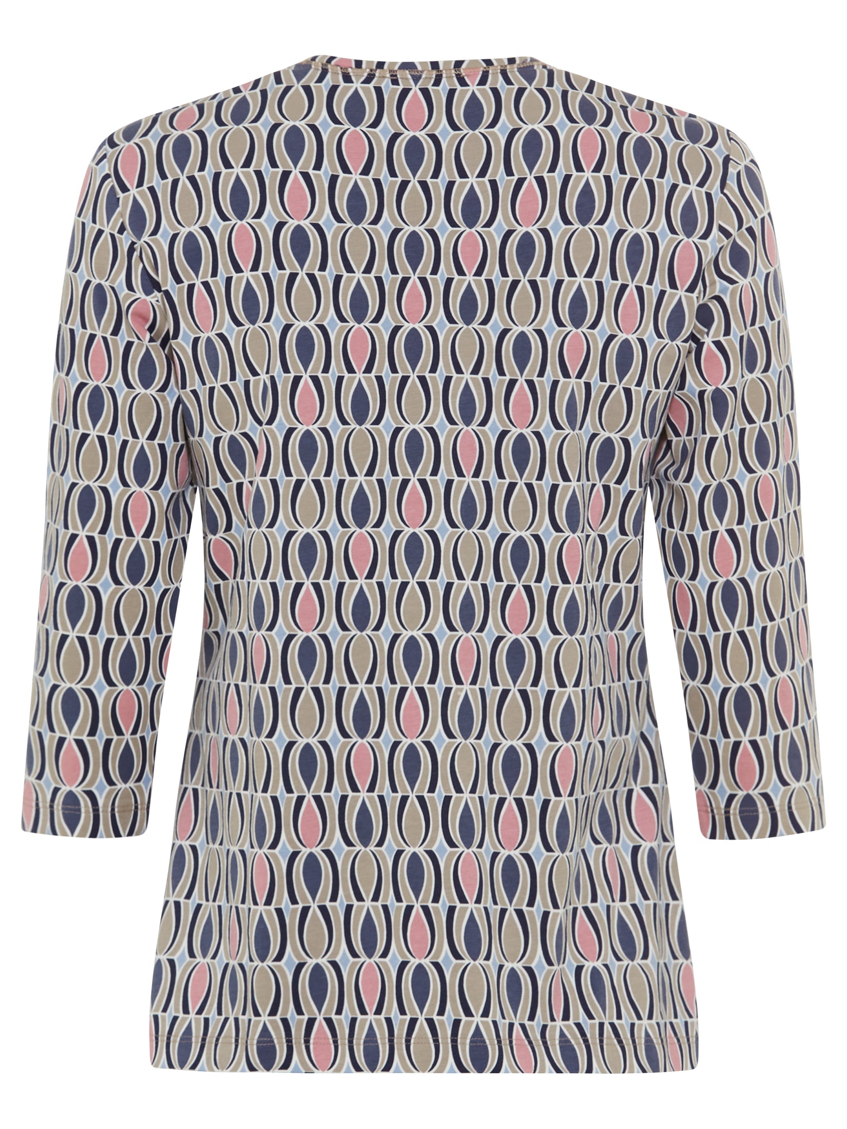 Olsen-Blue, Beige, Pink 3/4 T-shirt
