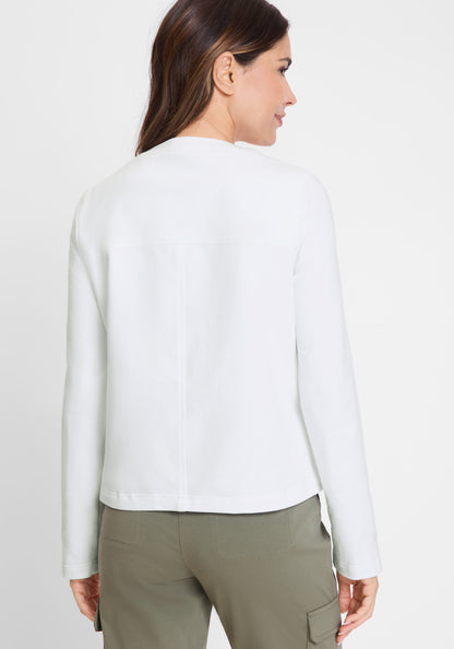 Olsen- Linen-blend jacket- White