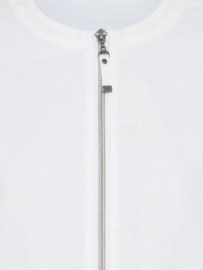 Olsen- Linen-blend jacket- White