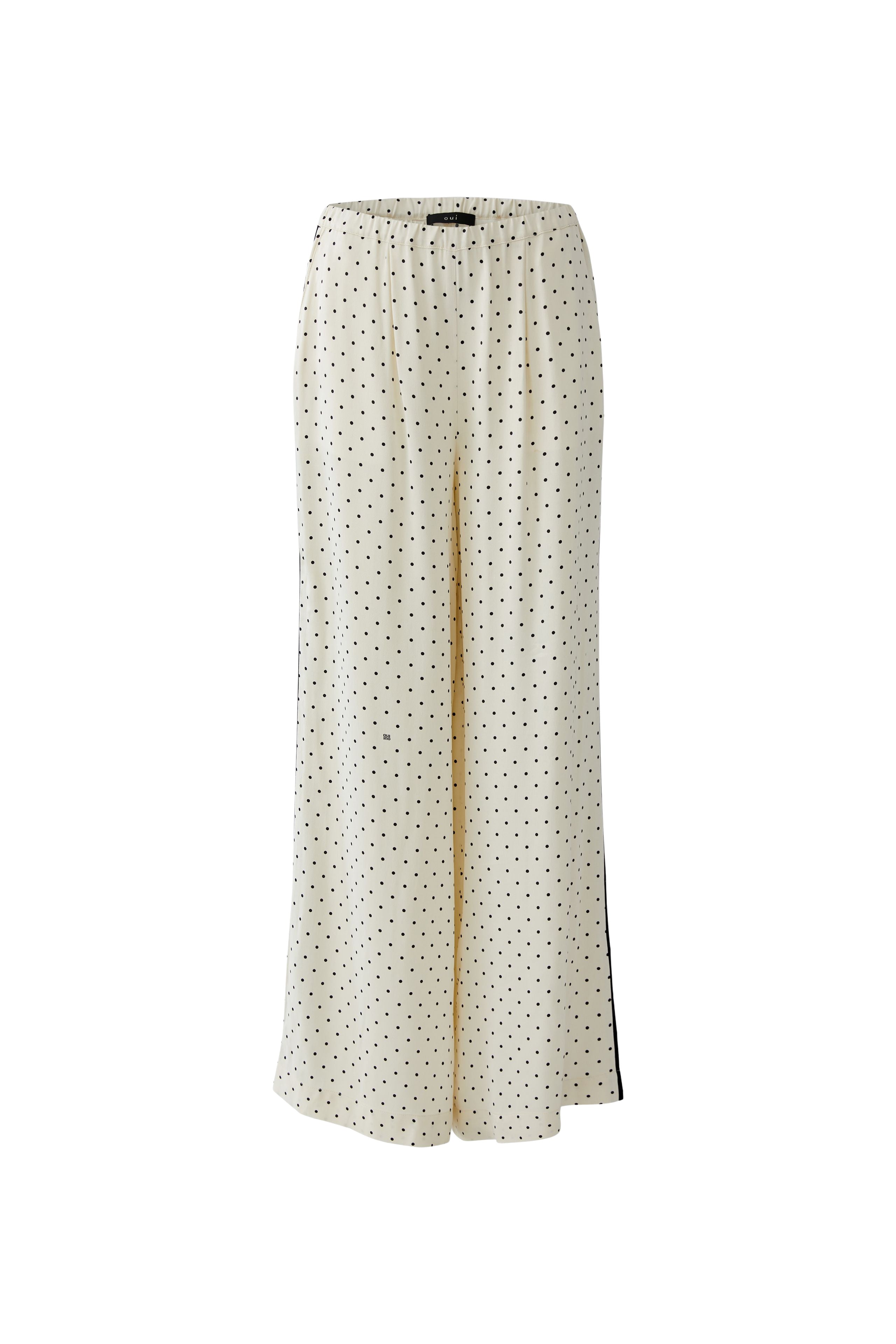 Oui Cream Polka Dot Pants