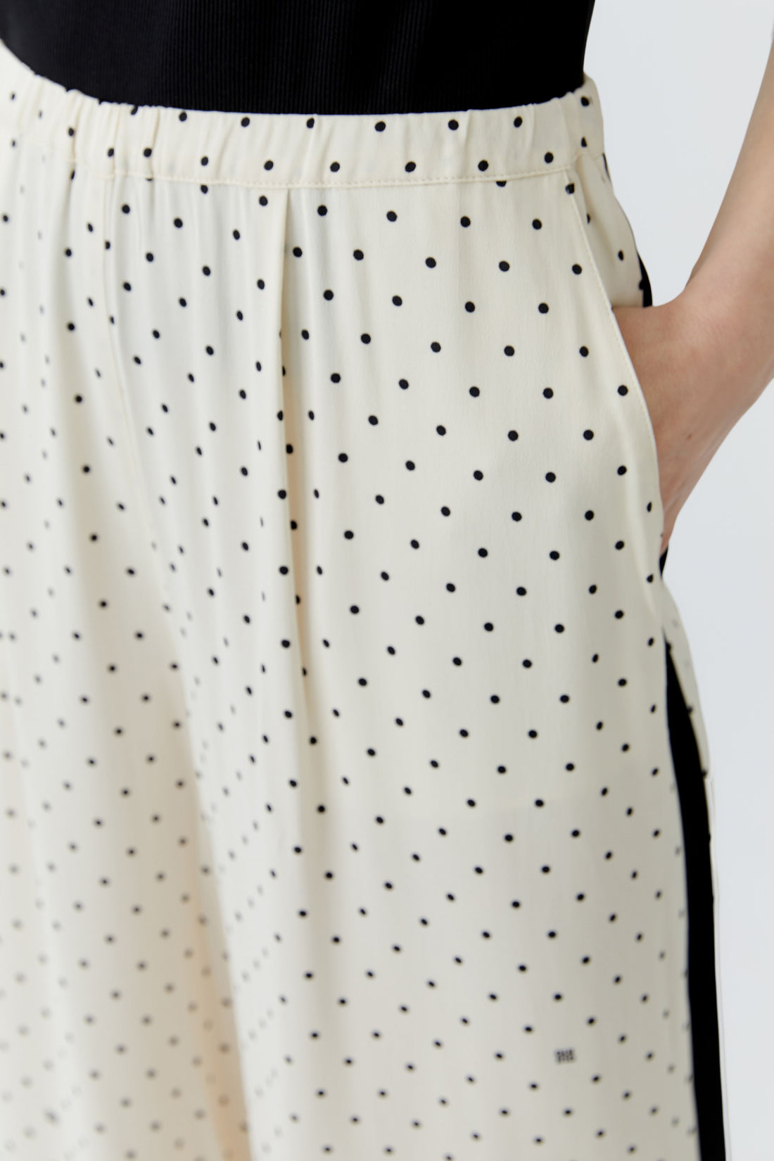 Oui Cream Polka Dot Pants