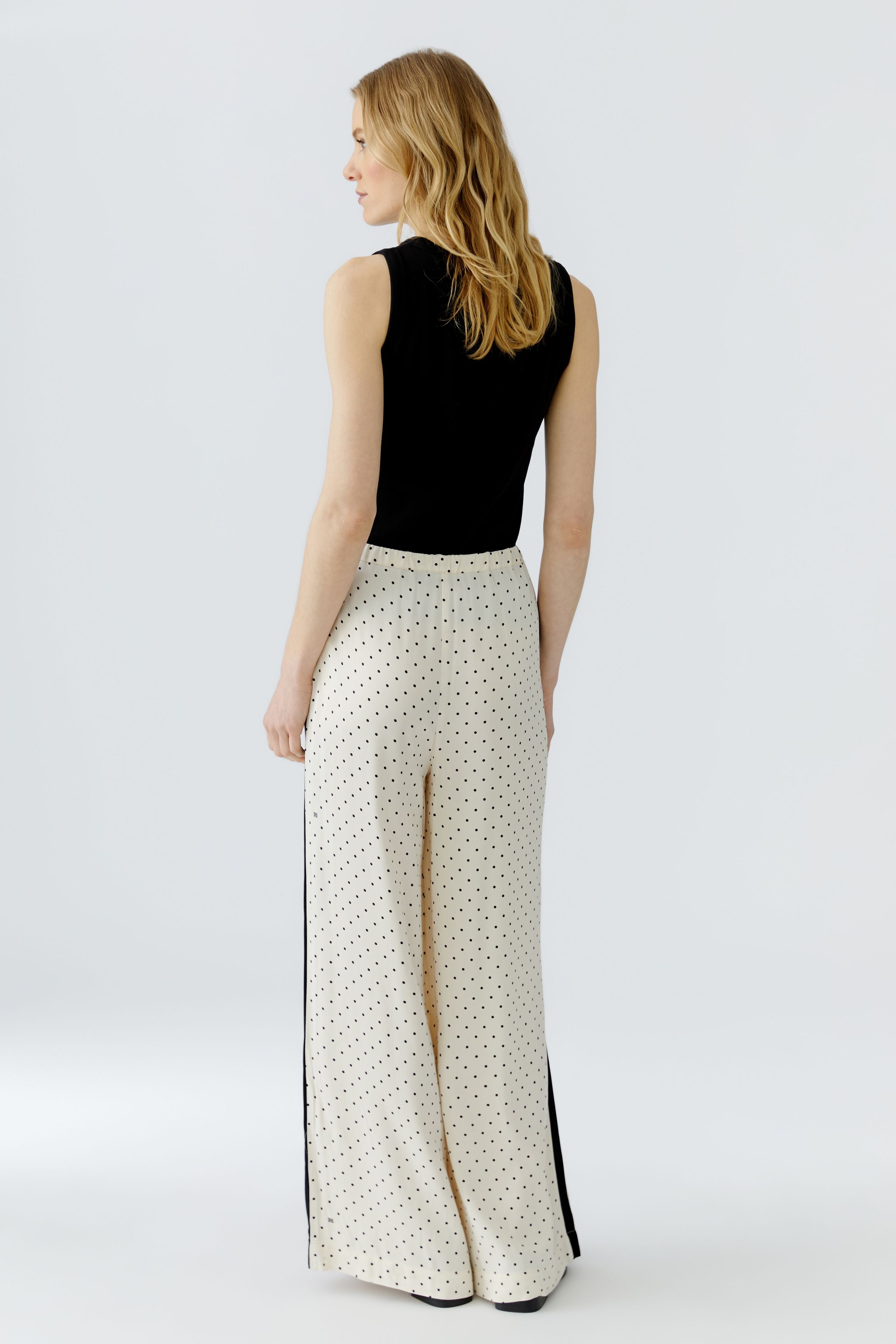 Oui Cream Polka Dot Pants