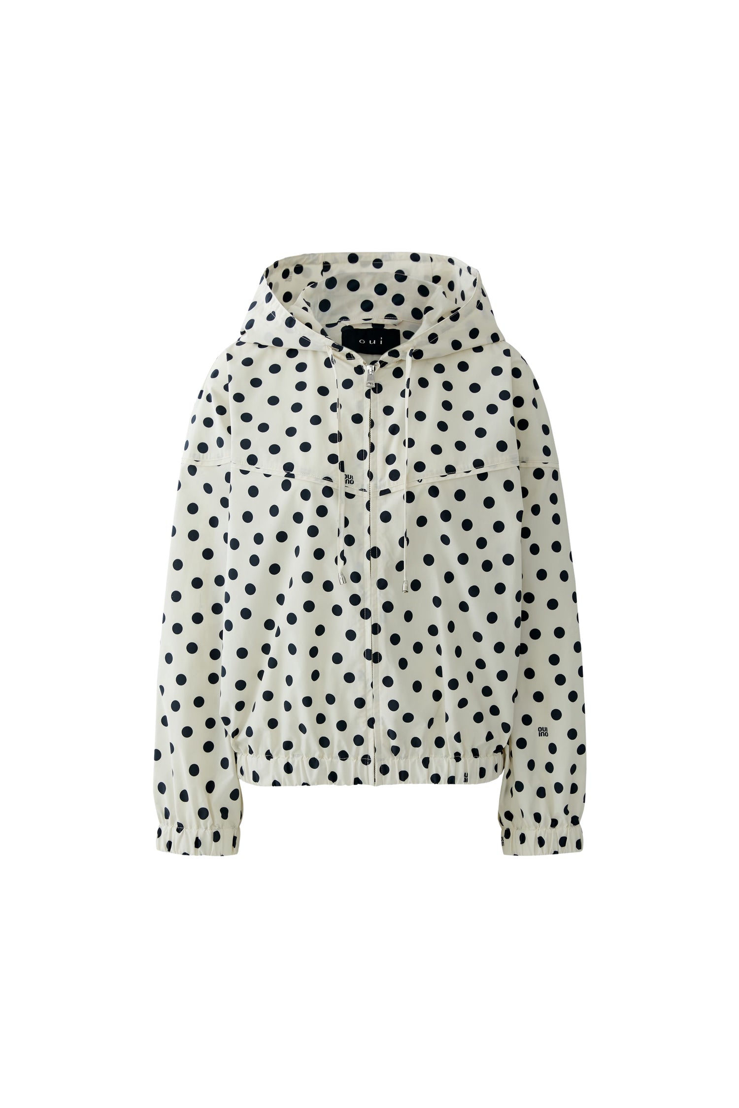 Oui Polka Dot Raincoat Jacket