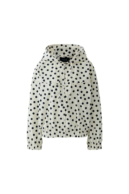 Oui Polka Dot Raincoat Jacket