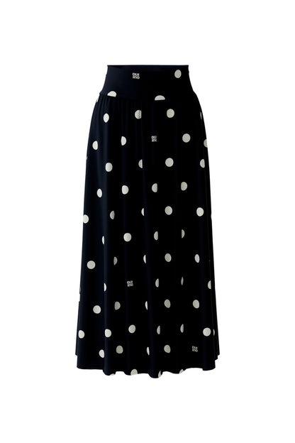 Oui Black and White Polka Dot Skirt