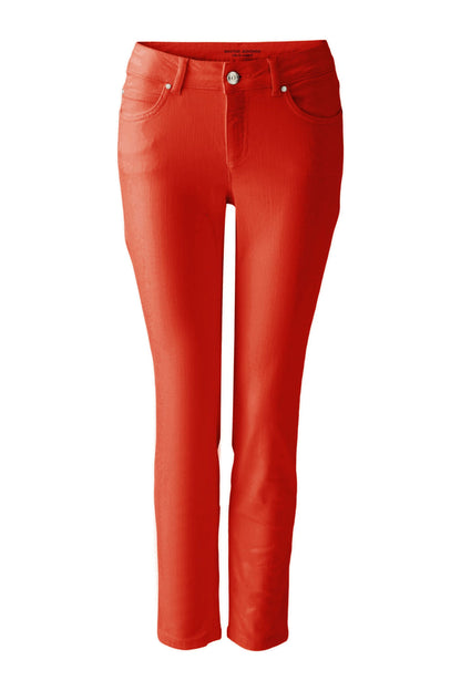 Oui -Lipstick Red Jeans