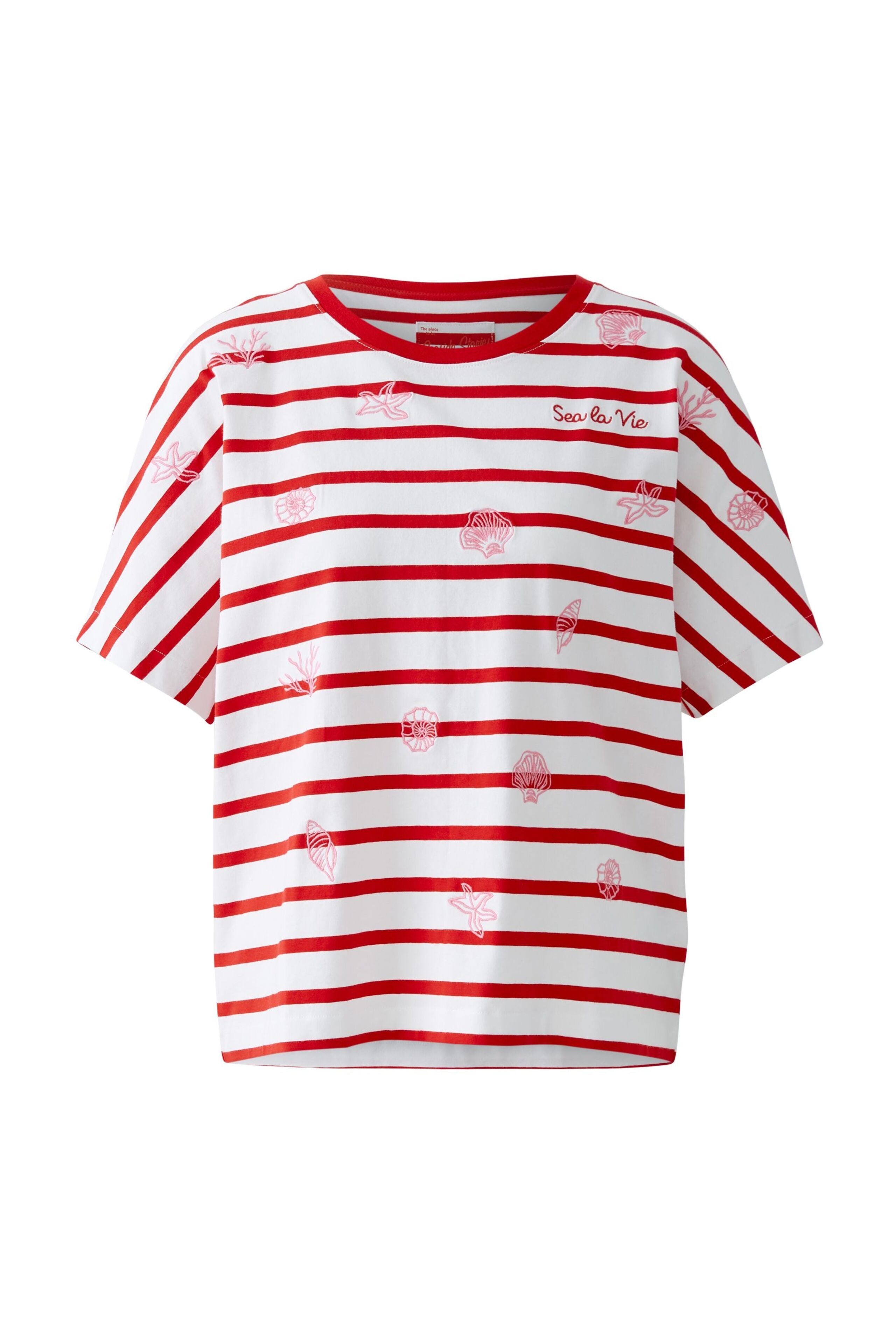 Oui - Red and White T-Shirt