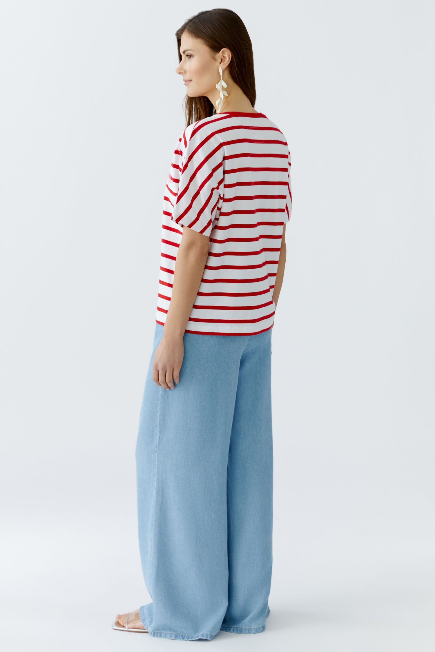 Oui - Red and White T-Shirt