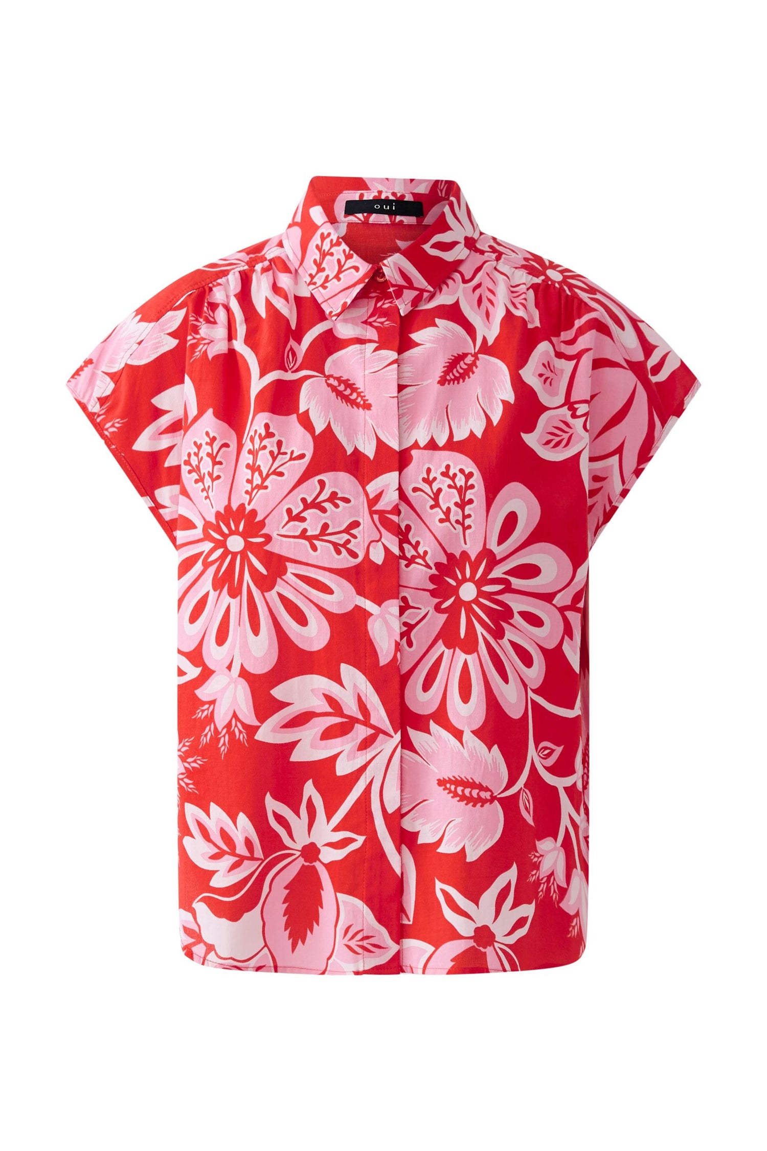 Oui - Red Rose Shirt