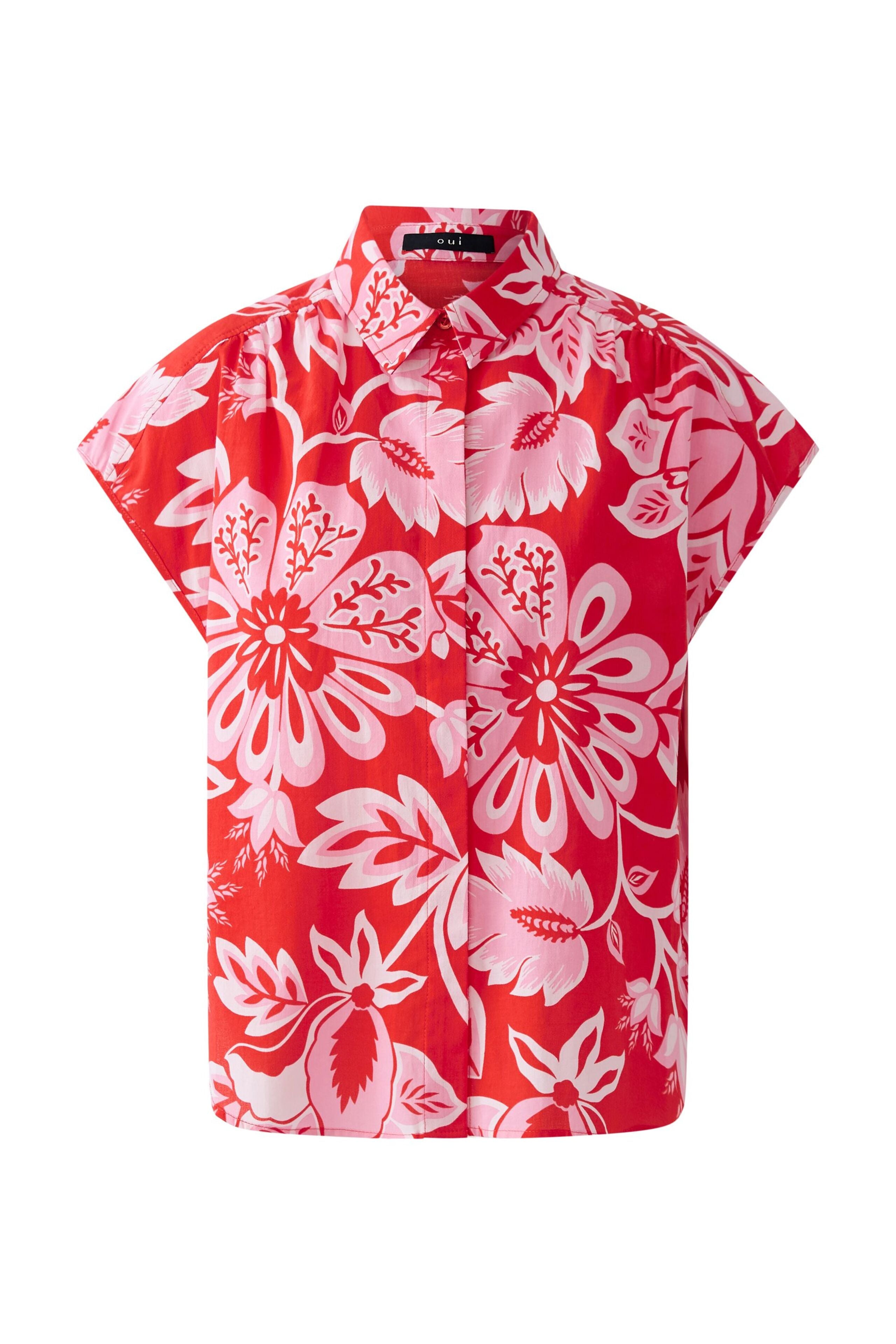 Oui - Red Rose Shirt