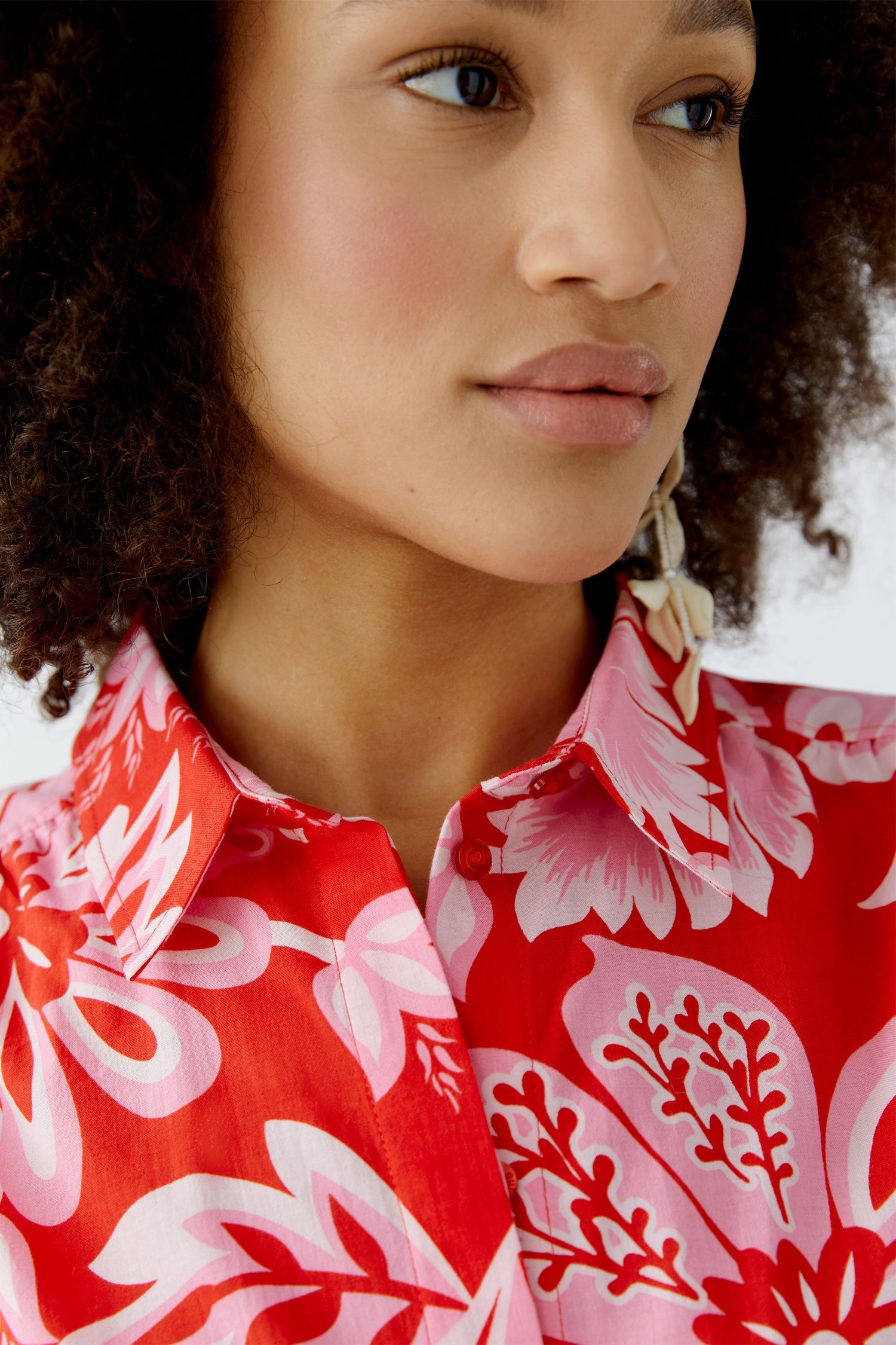 Oui - Red Rose Shirt