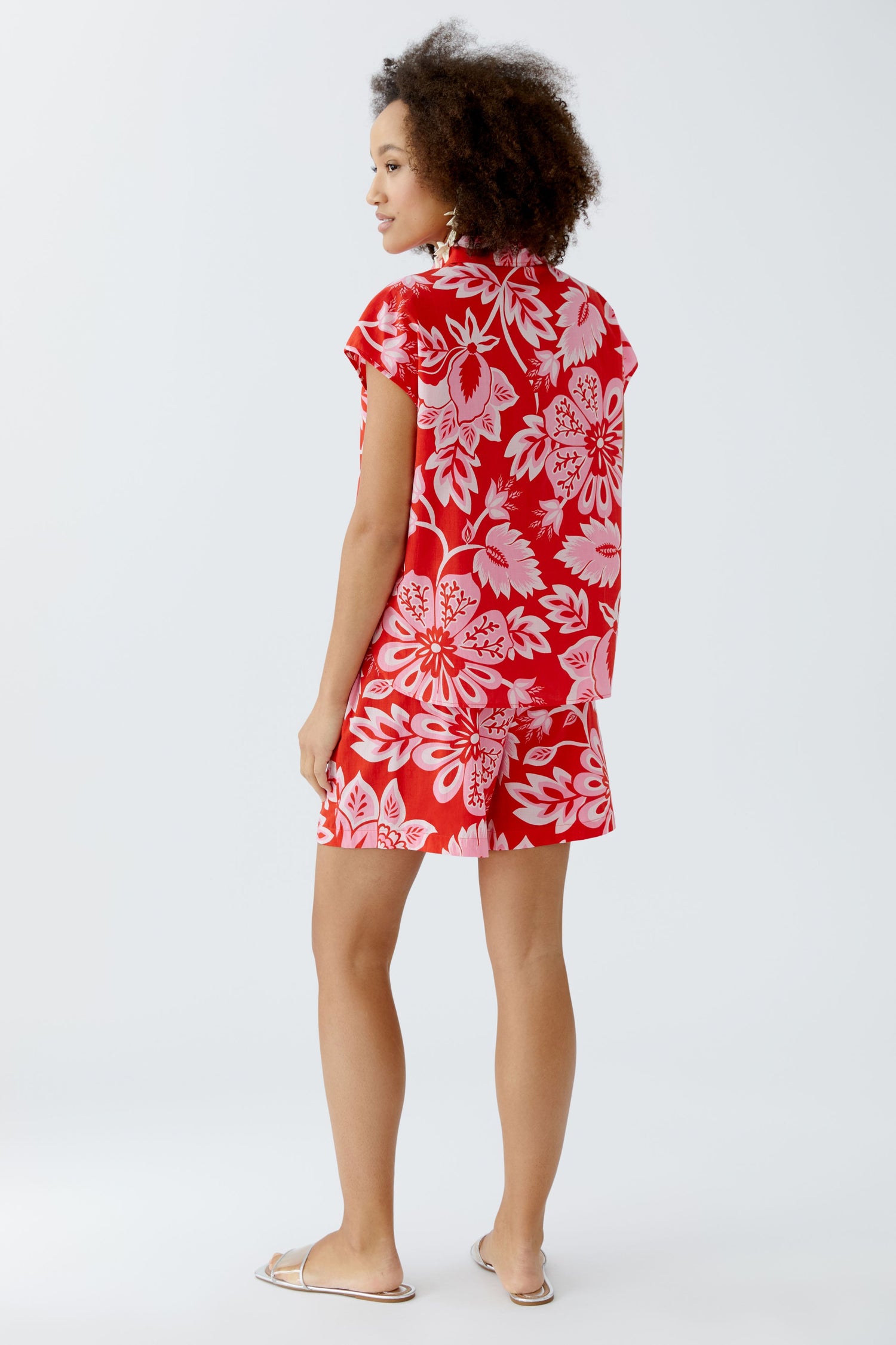 Oui - Red Rose Shirt