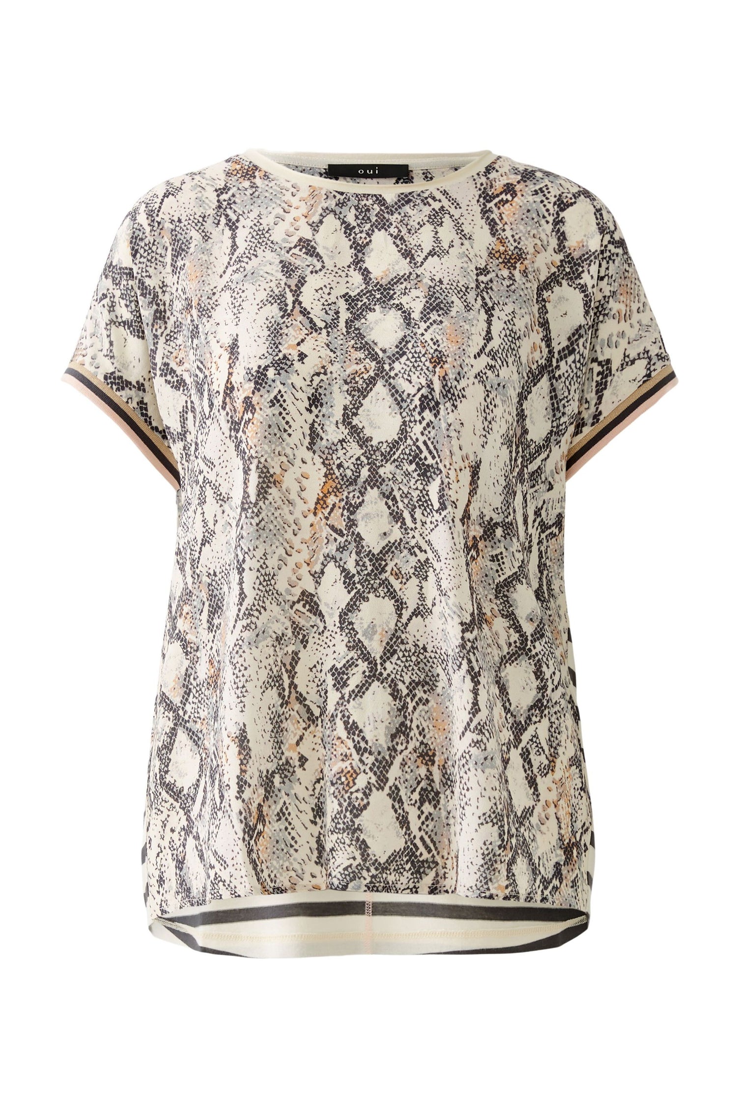 Oui - Snake Print T Shirt