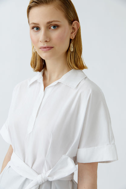 Oui- White Luxe Blouse