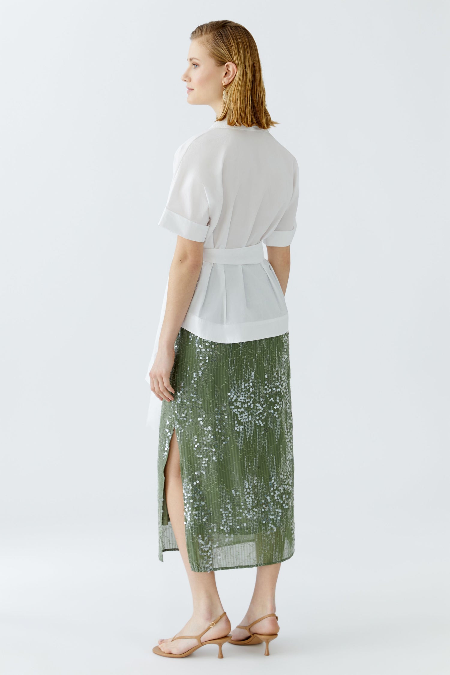 Oui- White Luxe Blouse