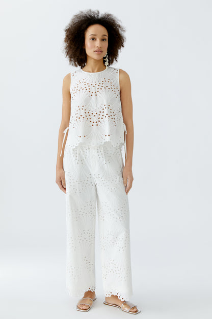 Oui- Cotton lace pull on pant