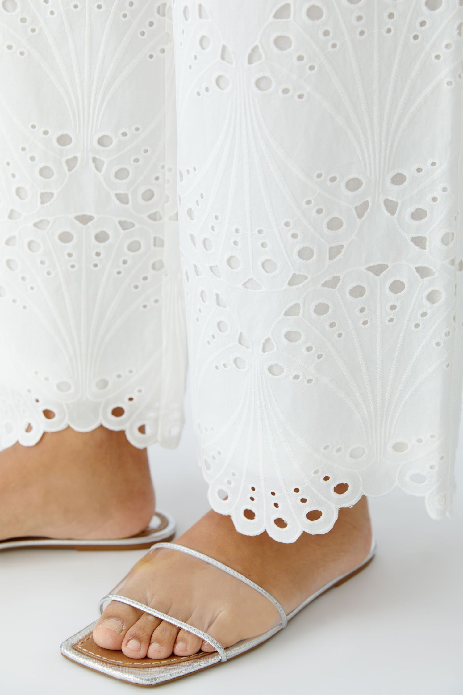 Oui- Cotton lace pull on pant