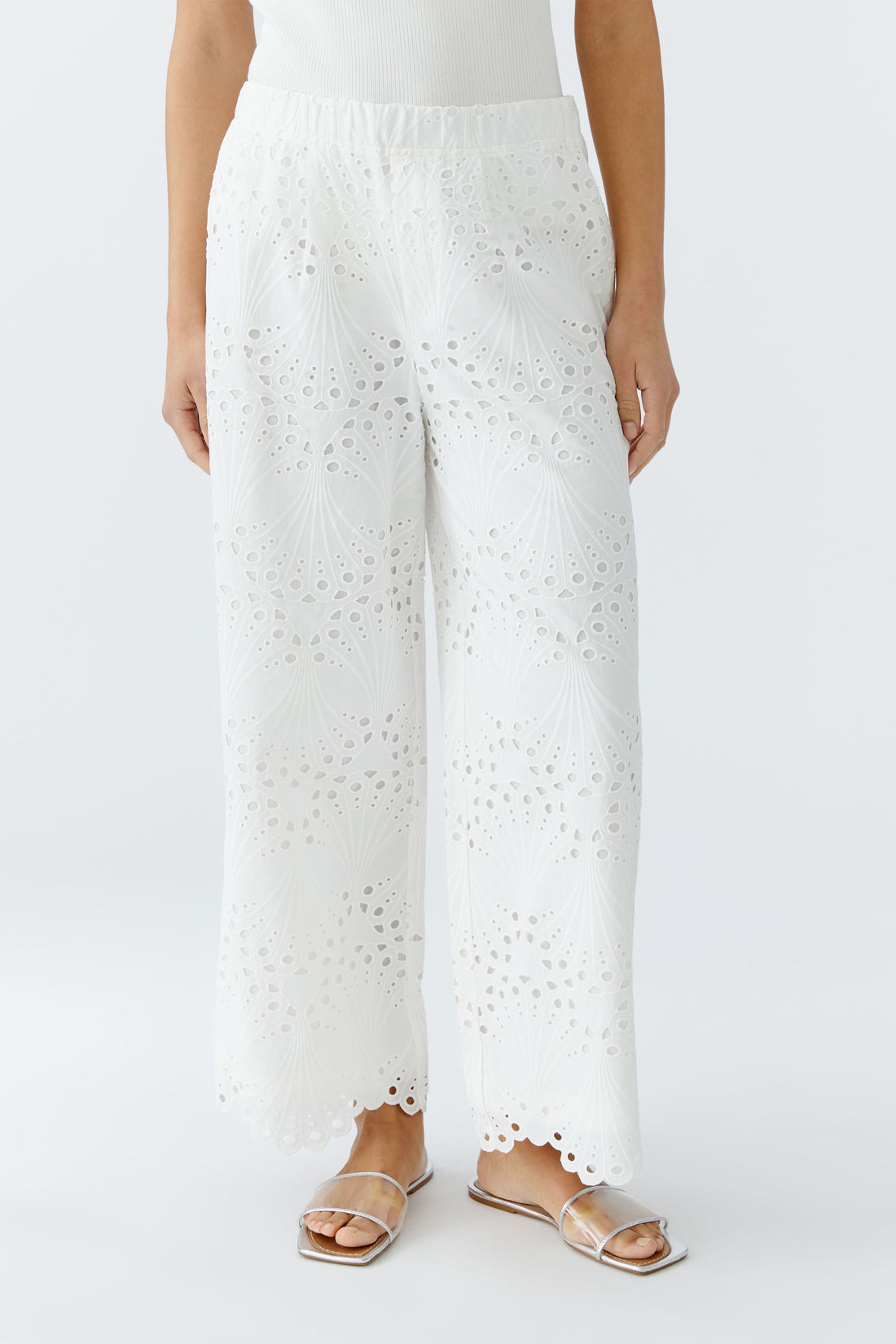 Oui- Cotton lace pull on pant