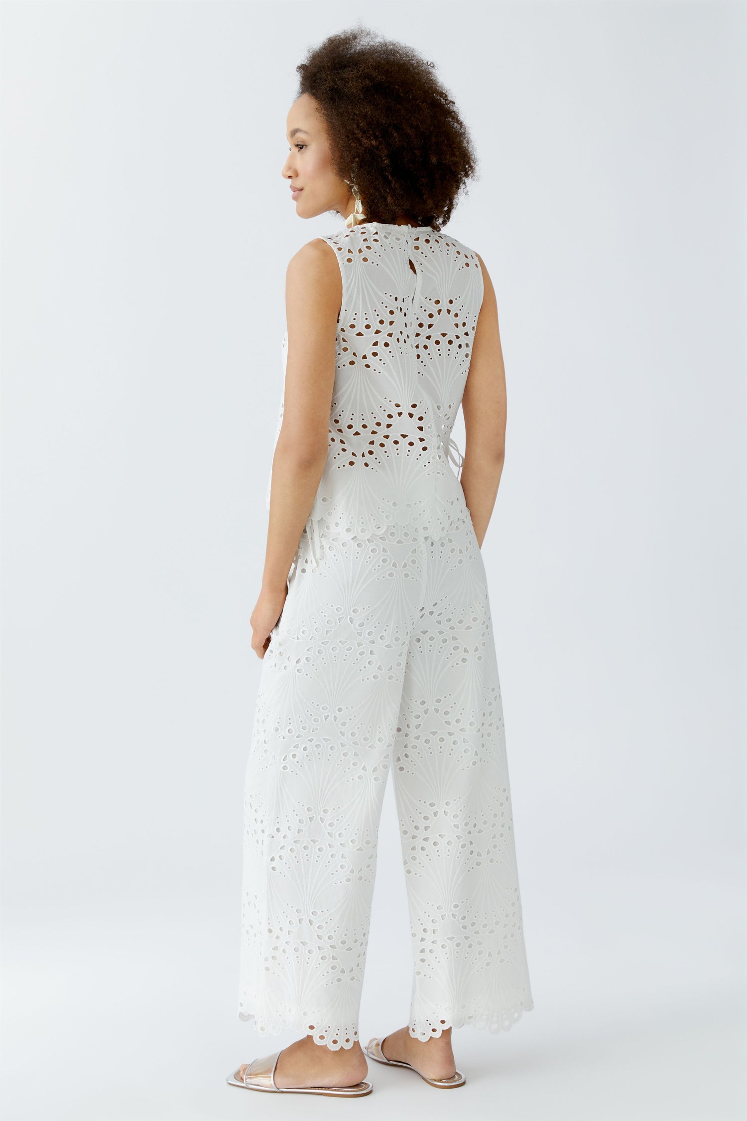 Oui- Cotton lace pull on pant