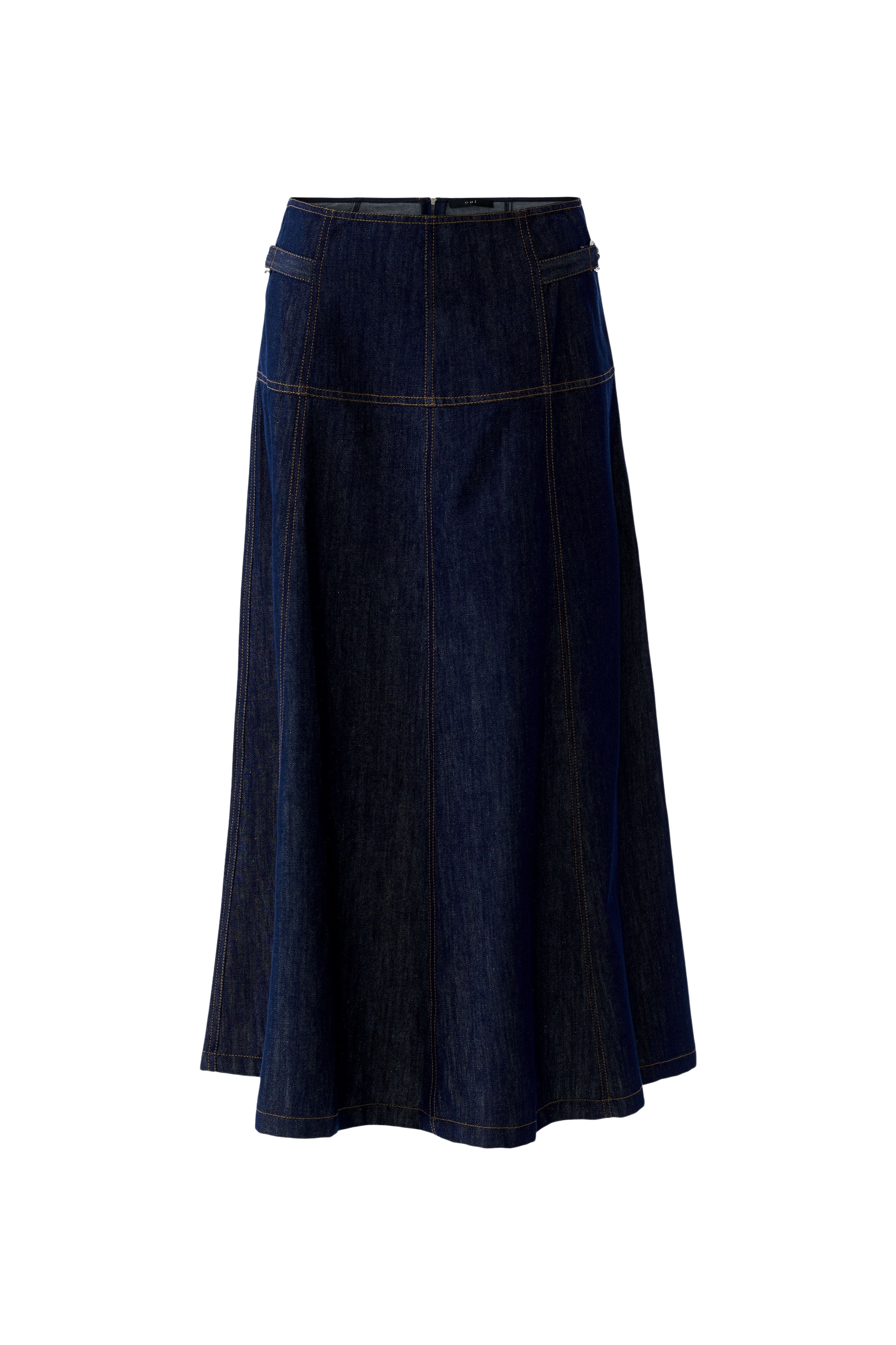 Oui Denim Midi Skirt