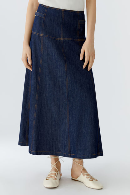 Oui Denim Midi Skirt