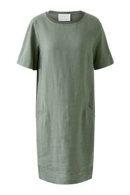 Oui - Olive Linen Dress