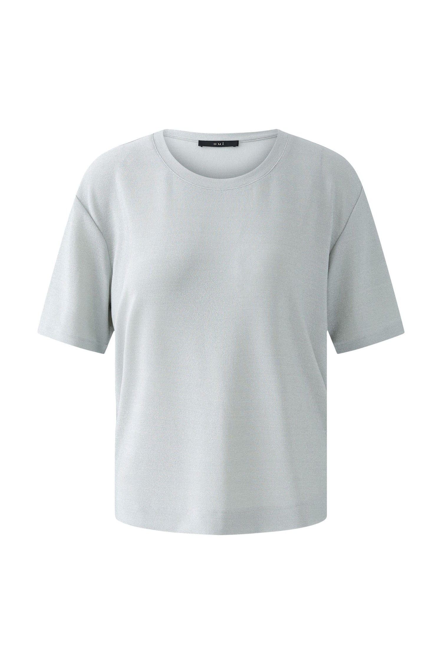 Oui-Silver Sparkle Tee