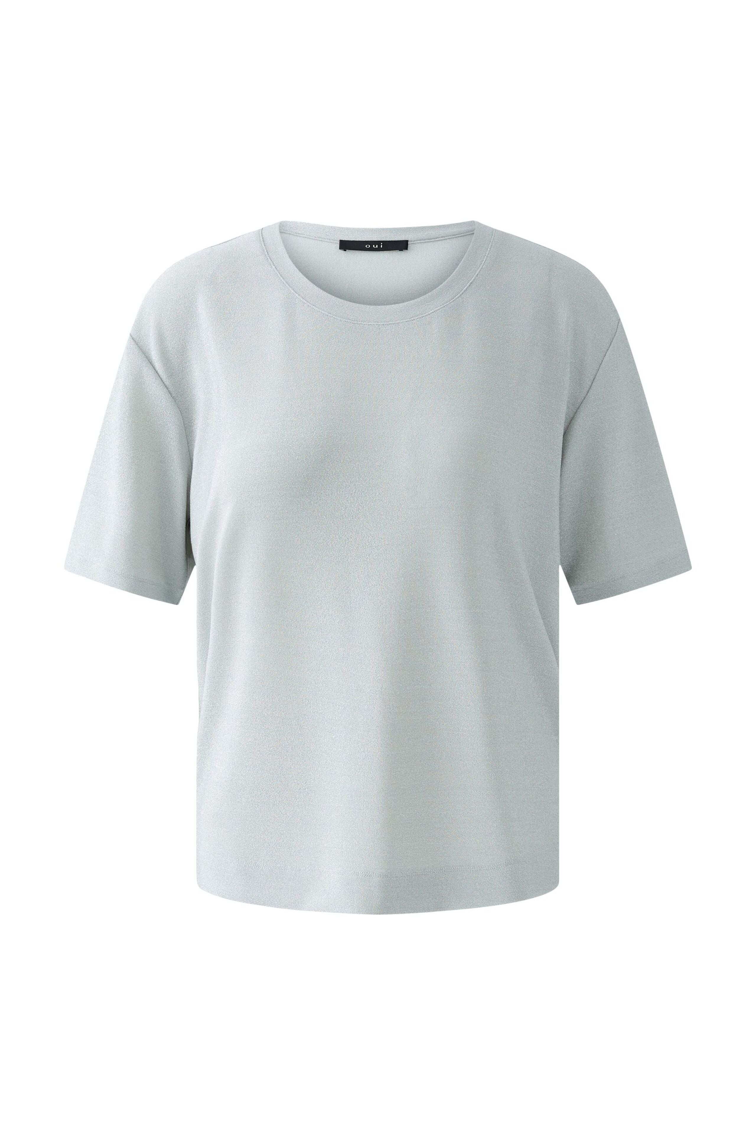 Oui-Silver Sparkle Tee
