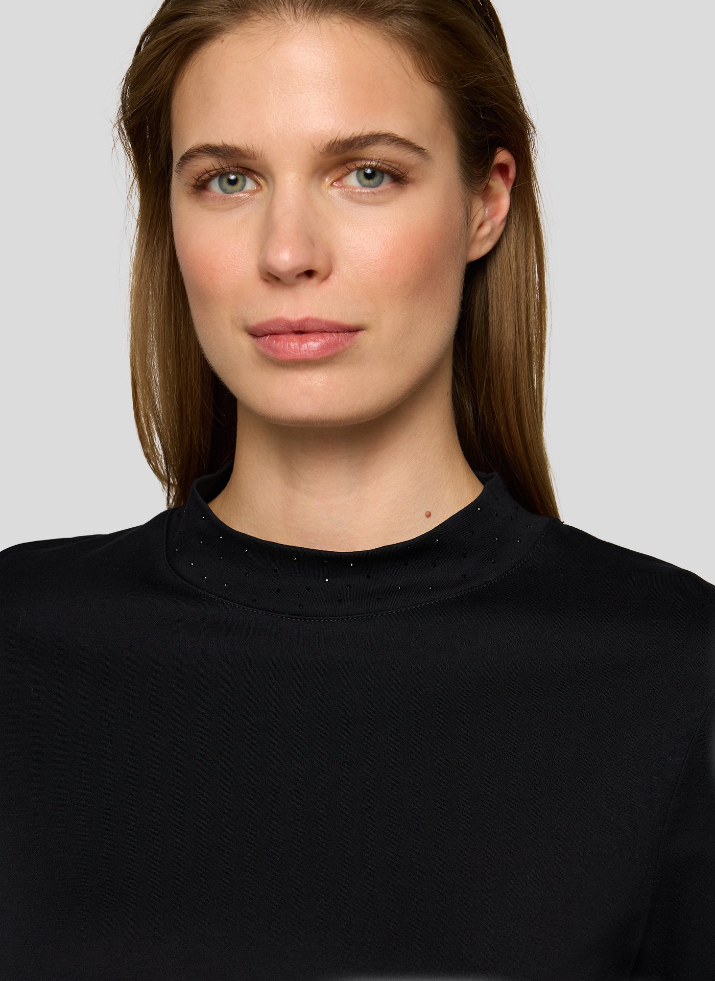 RABE - Crystal Embellished Black Loretta Top