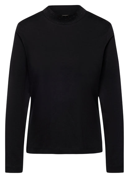 RABE - Crystal Embellished Black Loretta Top