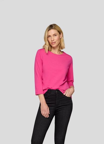 RABE - Pink Cotton 3/4 Sleeve Tee