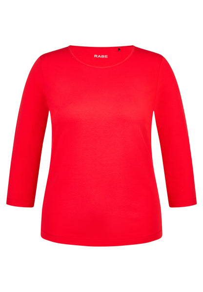 RABE - Red Cotton 3/4 Sleeve Tee