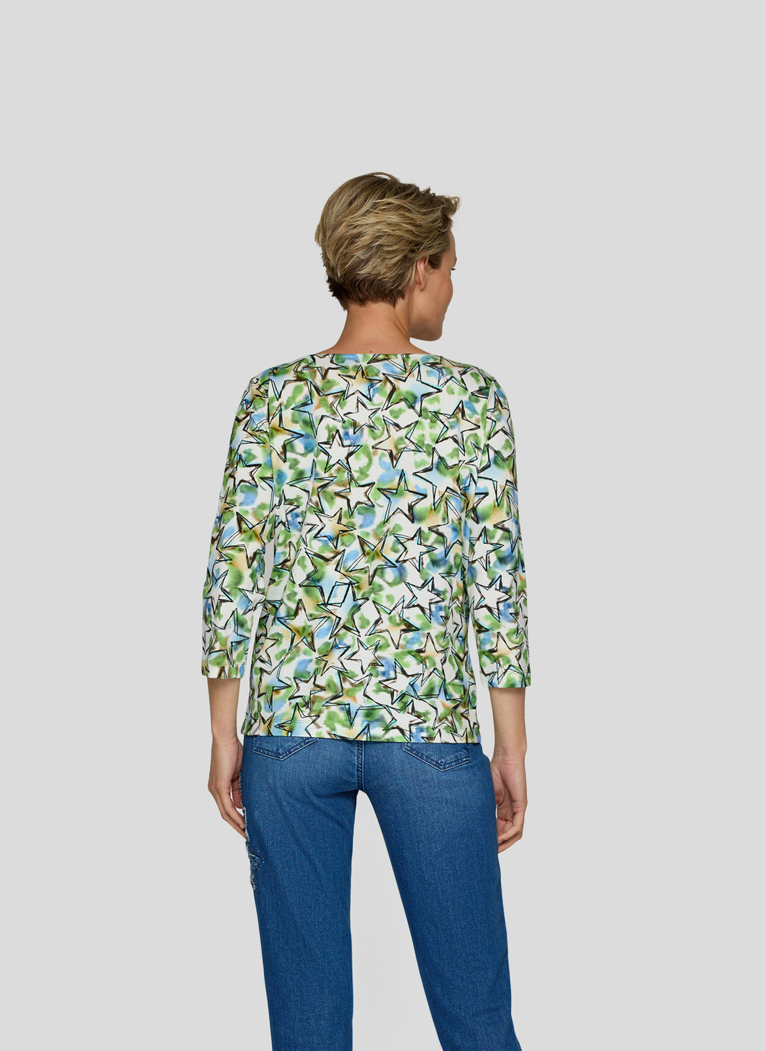 RABE - Star Printed 3/4 Sleeve Tee