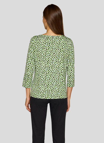 RABE - Green Wild Printed 3/4 Sleeve Tee