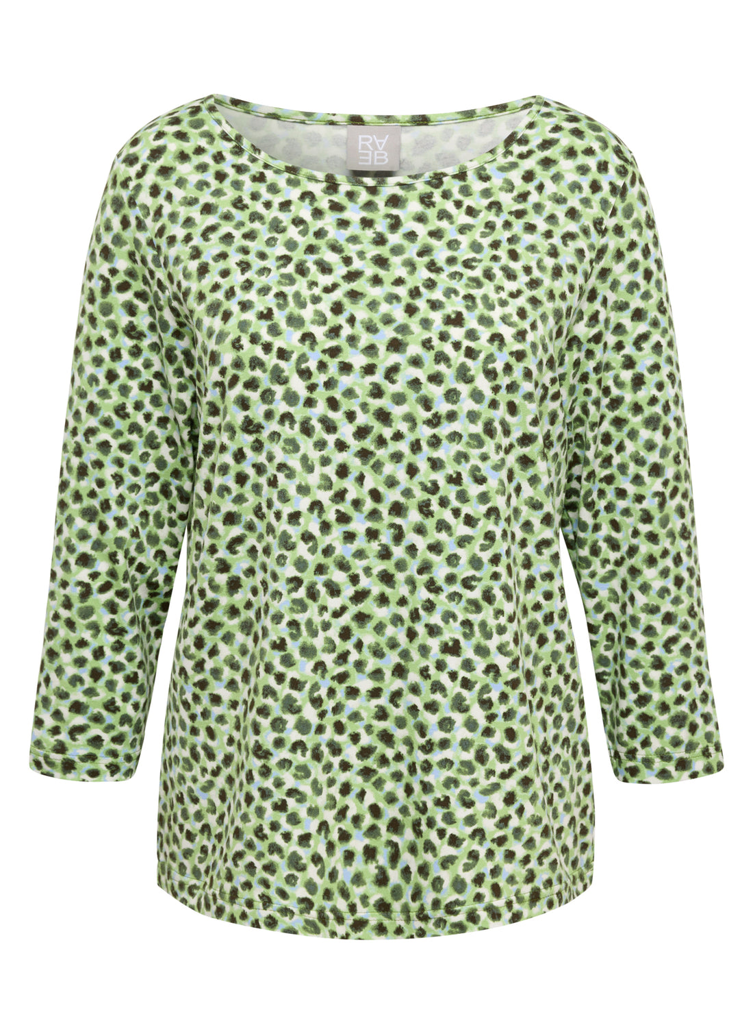 RABE - Green Wild Printed 3/4 Sleeve Tee