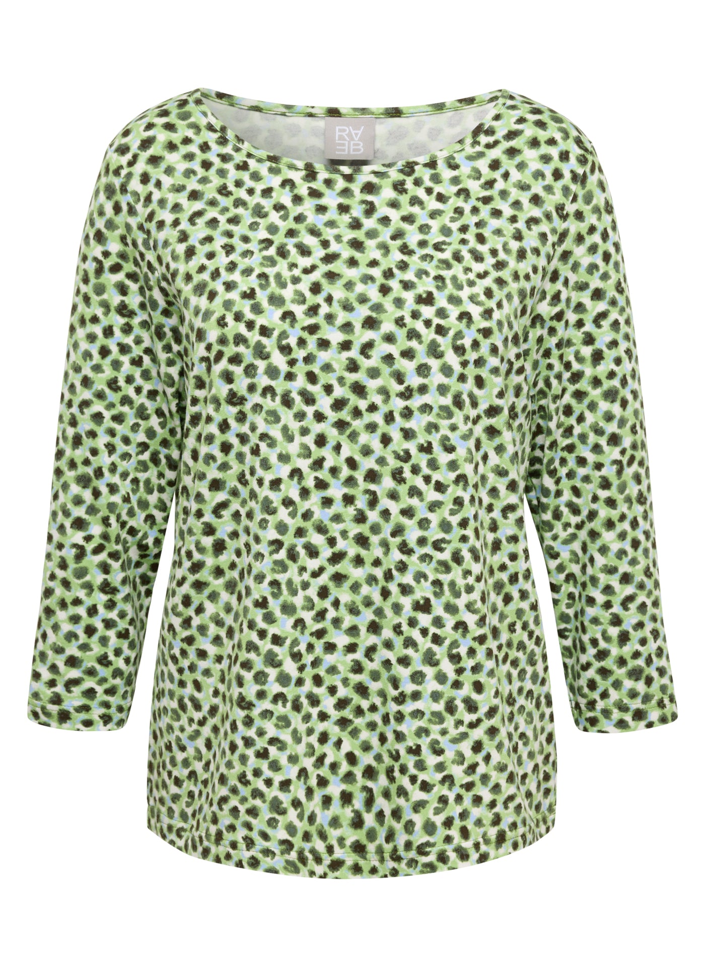 RABE - Green Wild Printed 3/4 Sleeve Tee