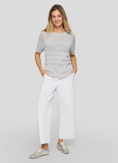 Rabe- Silver Knit Top