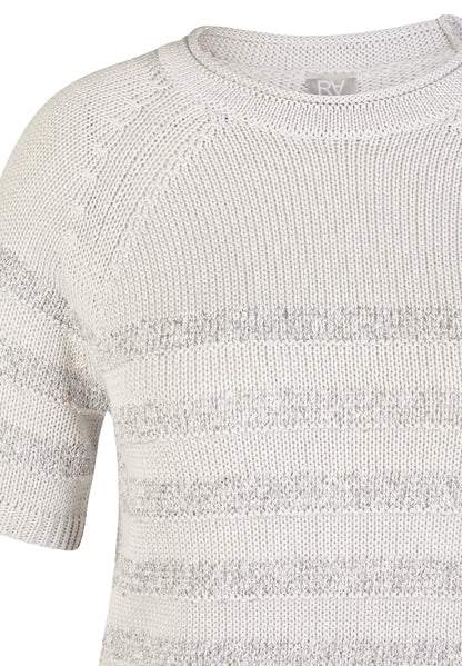 Rabe- Silver Knit Top
