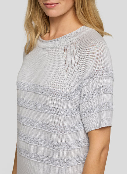 Rabe- Silver Knit Top