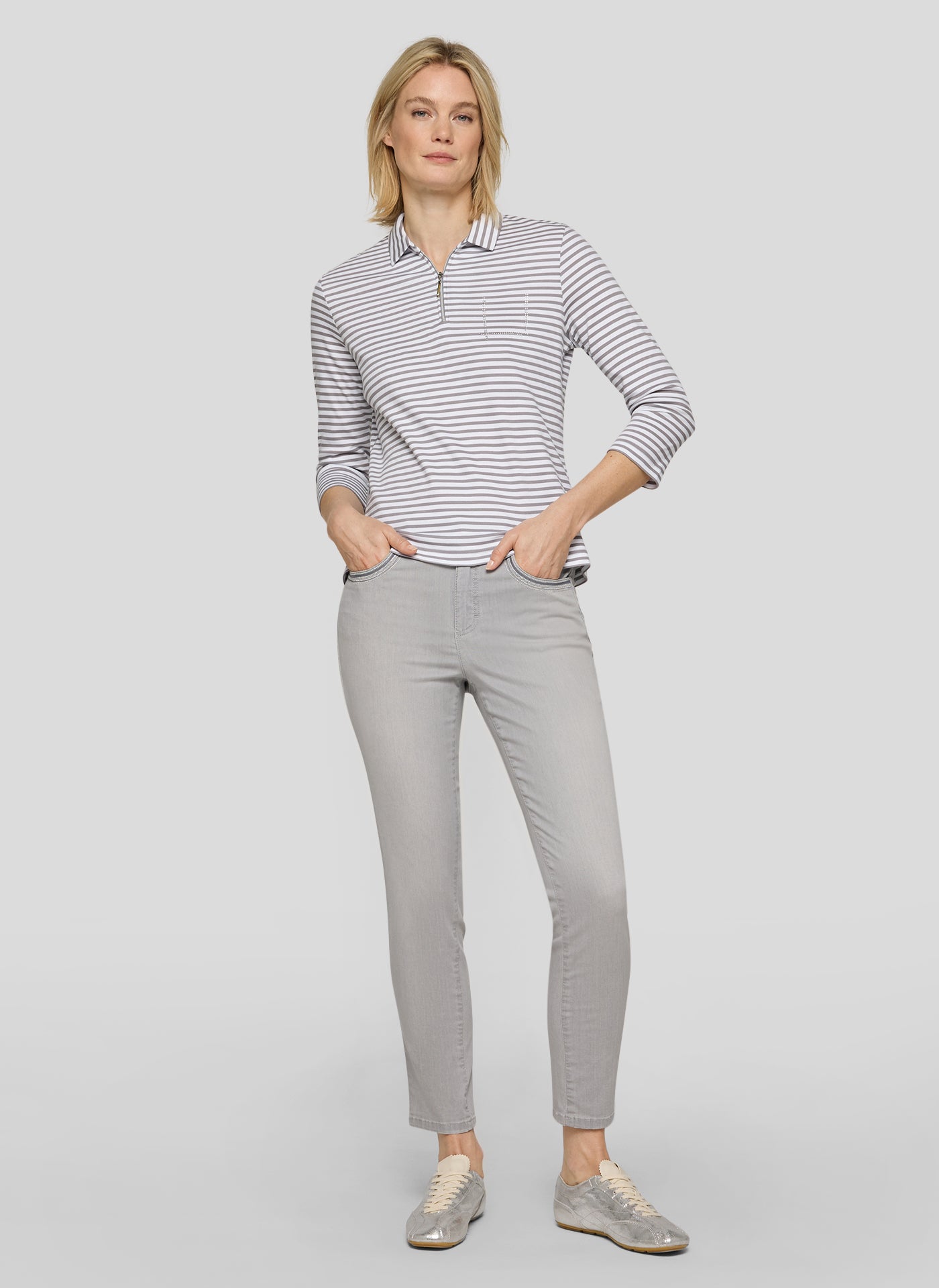 Rabe - Grey and White Polo