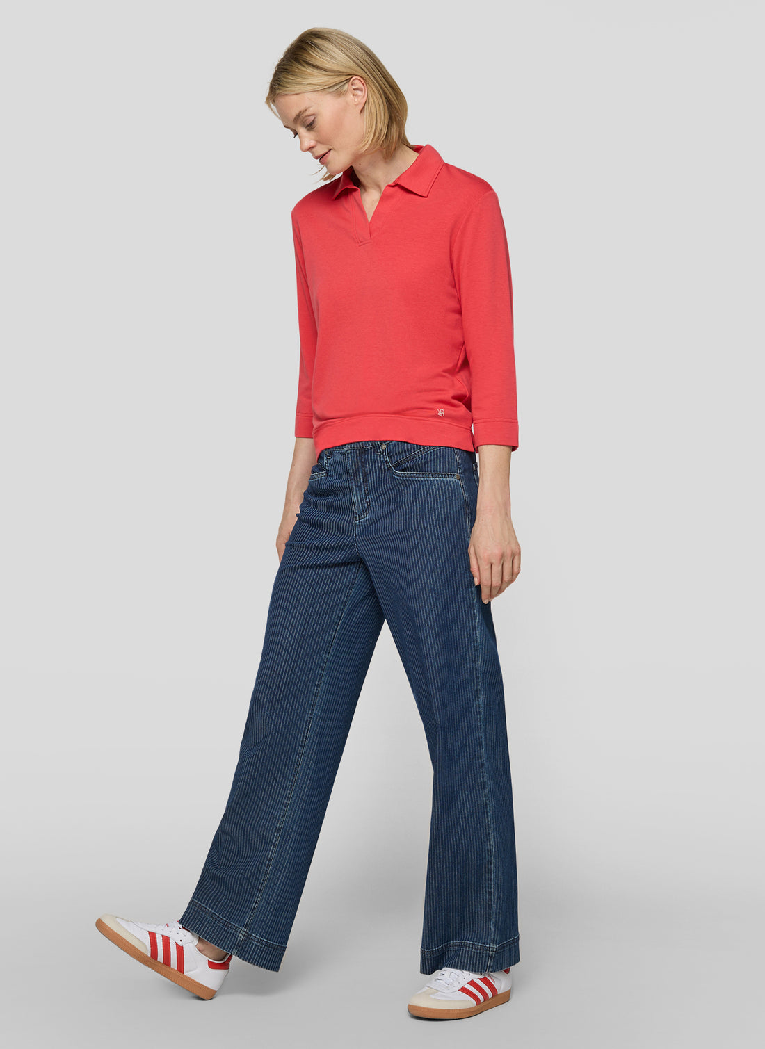 Rabe- Red 3/4 Polo