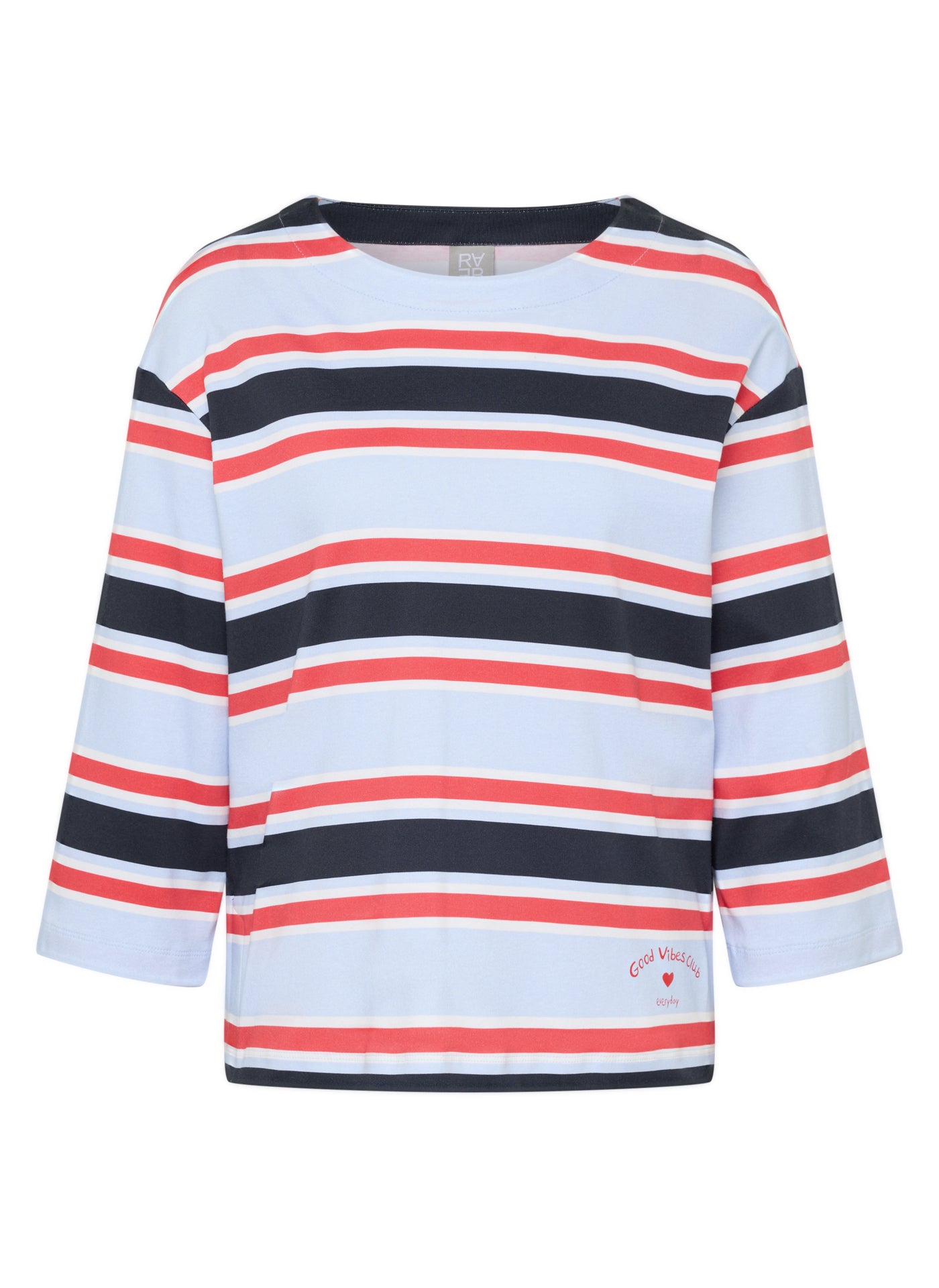 RABE - Striped Nautical 3/4 Sleeve Tee