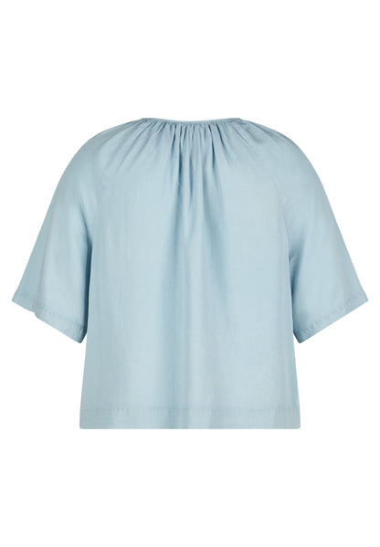 RABE - Chambray Gather Blouse