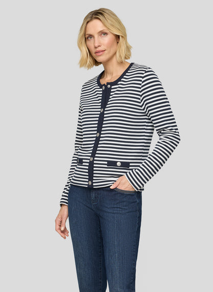 Rabe-Navy and White Stripe Jacket