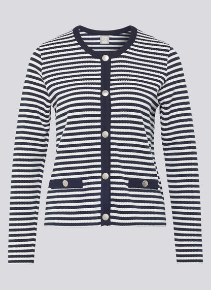 Rabe-Navy and White Stripe Jacket